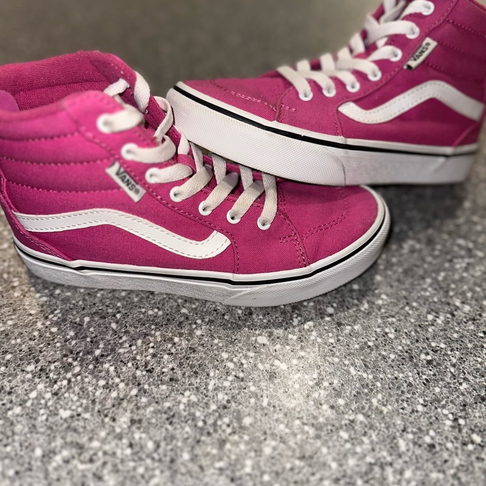 Vans Fuchsia High-Top Sneakers